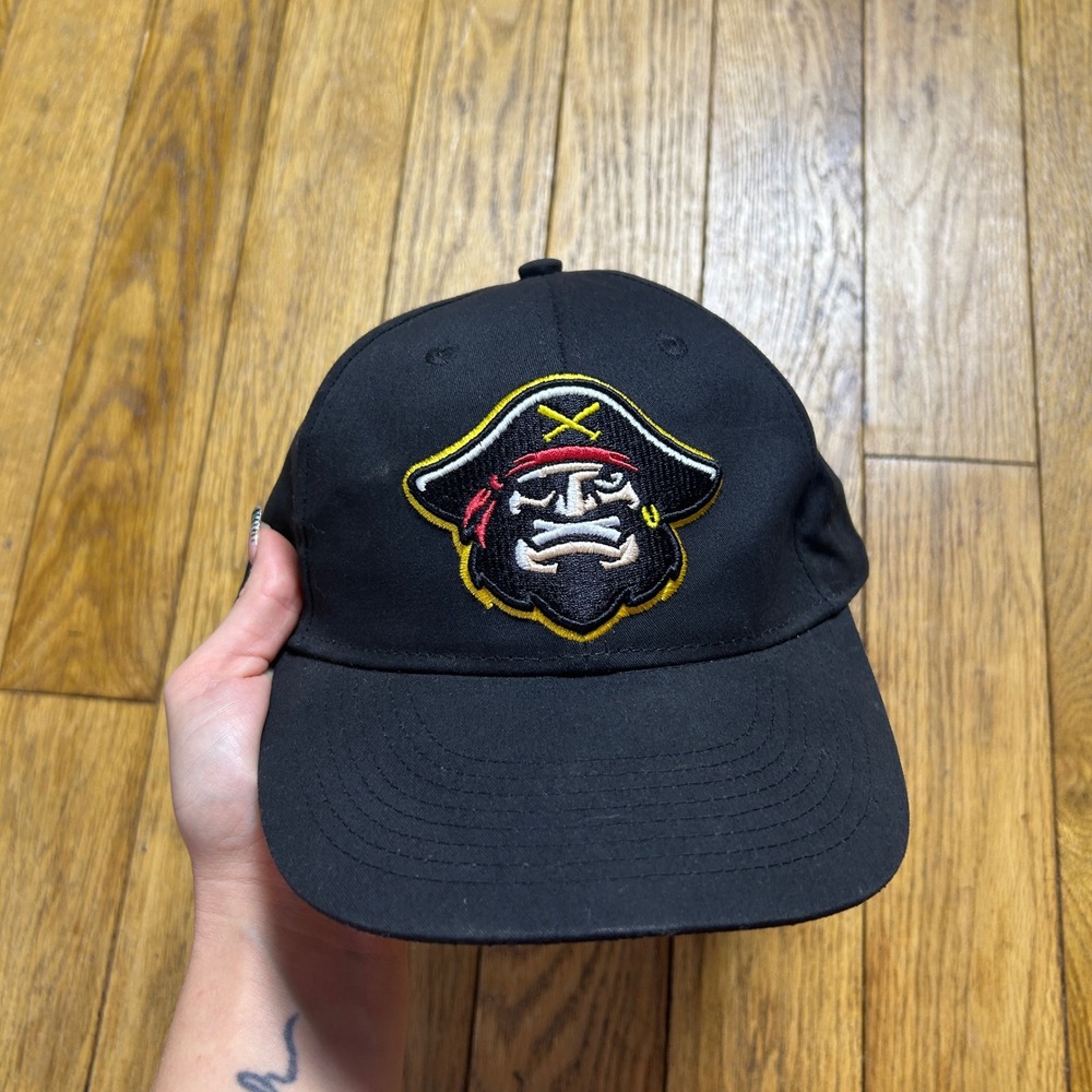 OC Sports ECU Pirates Minor League Baseball Hat Black Adjustable Cap OSFM